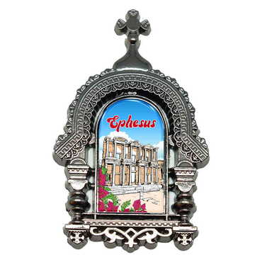 Museum Themed Metal Orthodox Magnet 45x75 mm - 3