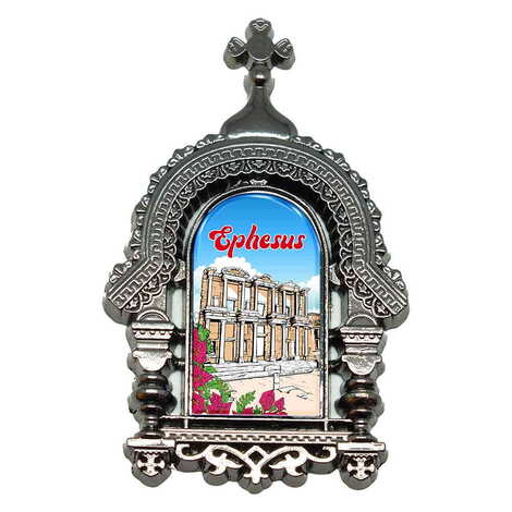 Museum Themed Metal Orthodox Magnet 45x75 mm - 3