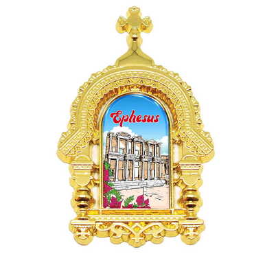 Museum Themed Metal Orthodox Magnet 45x75 mm - 4