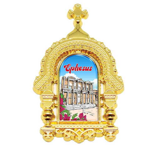 Museum Themed Metal Orthodox Magnet 45x75 mm - 4