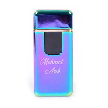 Name Personalised Capped Electric Purple Metal Lighter - 5