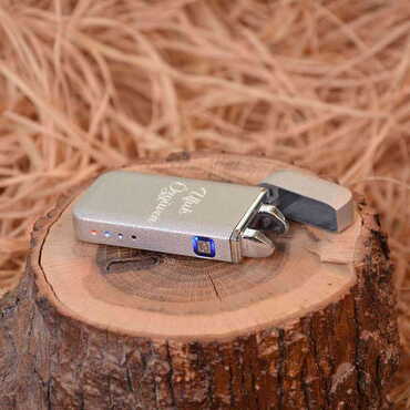 Name Personalised Electric Round Metal Lighter - 7