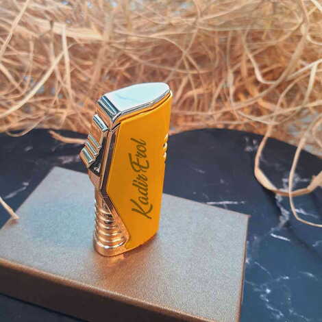 Name Personalised Gasoline Blowtorch Flame Metal Lighter - 7