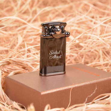 Name Personalised Metal Gasoline Black Lighter - 5