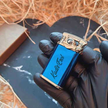 Name Personalised Metal Gasoline Black Lighter - 6