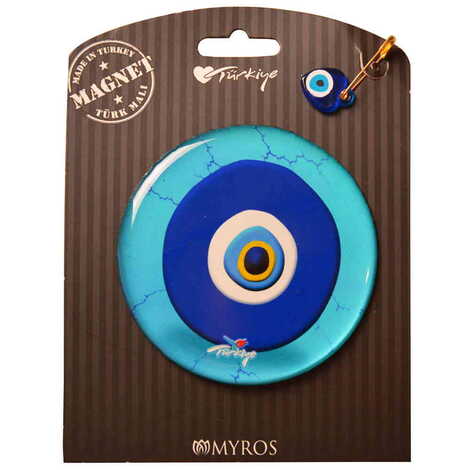 Toptan Nazar Temalı Myros Kartonetli̇ Epoksi̇ Magnet - 6