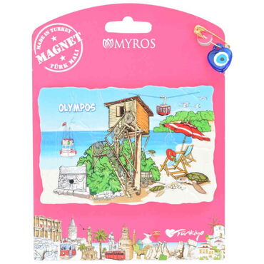 Toptan Olympos Temalı Uv Baskılı Kartonetli Polyester Magnet - 3