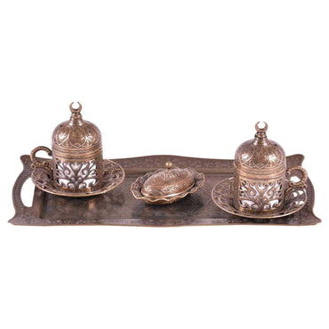 Ottoman Style Turkish Coffee Cup Set Of 2 pcs - 9