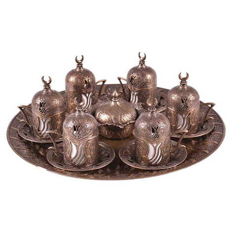 Ottoman Style Turkish Coffee Cup Set Of 6 pcs - 5