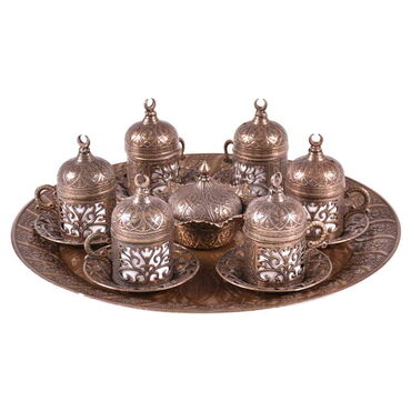 Ottoman Style Turkish Coffee Cup Set Of 6 pcs - 8