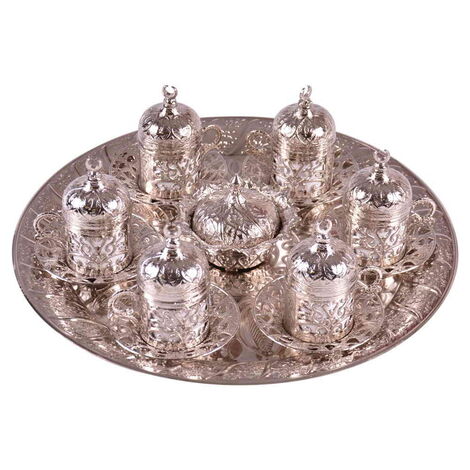 Ottoman Style Turkish Coffee Cup Set Of 6 pcs - 9