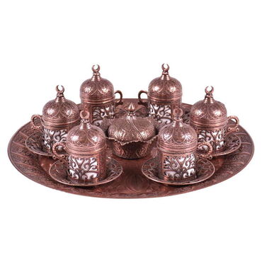 Ottoman Style Turkish Coffee Cup Set Of 6 pcs - 10