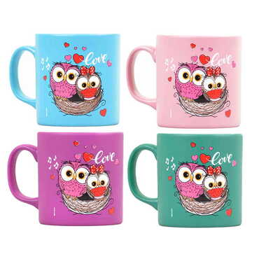 Owl Themed Ceramic Custom Printed Mug - 9