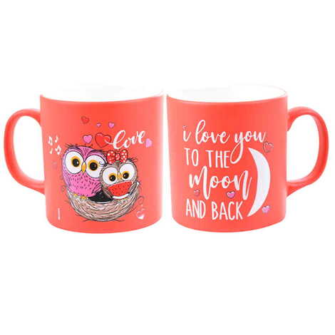 Owl Themed Ceramic Custom Printed Mug - 11