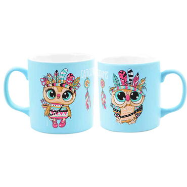 Owl Themed Ceramic Custom Printed Mug - 17