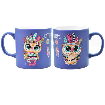 Owl Themed Ceramic Custom Printed Mug - 20