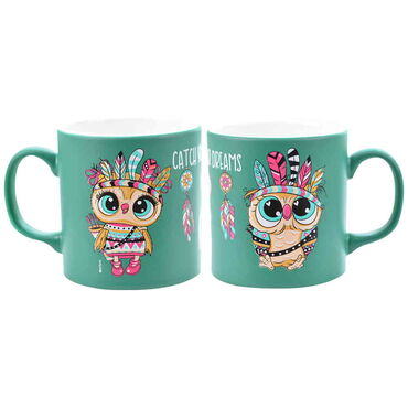 Owl Themed Ceramic Custom Printed Mug - 21