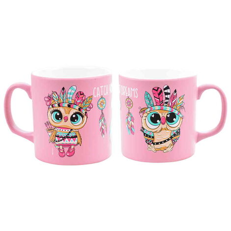 Owl Themed Ceramic Custom Printed Mug - 22