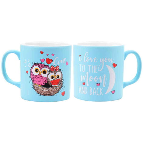 Owl Themed Ceramic Custom Printed Mug - 23