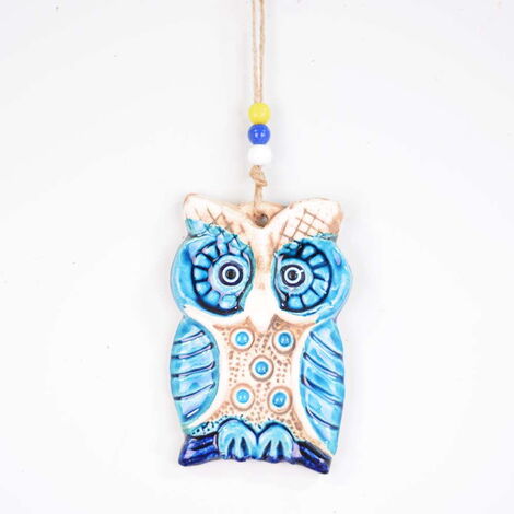 Owl Themed Nautical Ceramics First Size Wall Hanging - 2