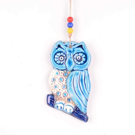 Owl Themed Nautical Ceramics First Size Wall Hanging - 4