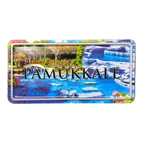 Toptan Pamukkale Temalı Kabartmalı Pvc Baskı Magnet - 20