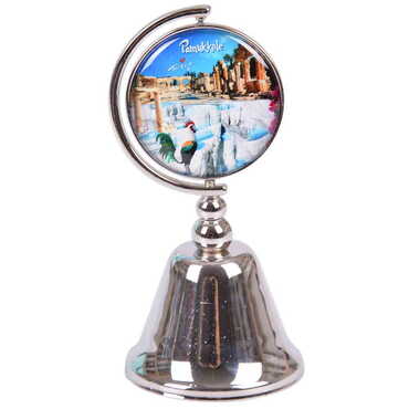 Pamukkale Themed Collectible Souvenir Metal Bell 44x90 mm - 5