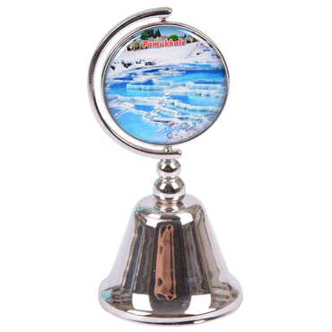 Pamukkale Themed Collectible Souvenir Metal Bell 44x90 mm - 6