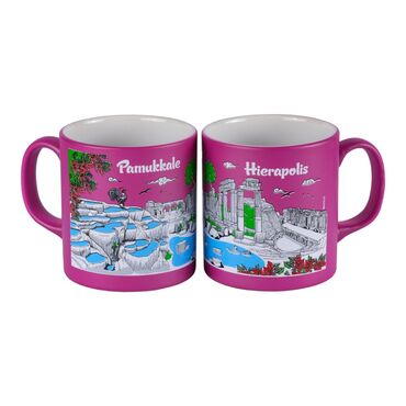 Pamukkale Themed Customised Serigraphy Printed Ceramic Mug 82x90 mm - 7