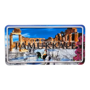 Pamukkale Themed Embossed Pvc Oppression Fridge Magnet - 18