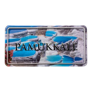 Pamukkale Themed Embossed Pvc Oppression Fridge Magnet - 19