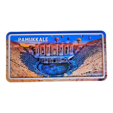 Pamukkale Themed Embossed Pvc Oppression Fridge Magnet - 7