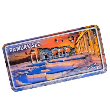 Pamukkale Themed Embossed Pvc Oppression Fridge Magnet - 10