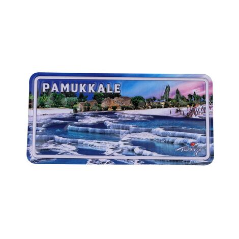 Pamukkale Themed Embossed Pvc Oppression Fridge Magnet - 2