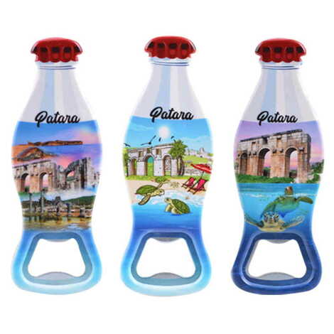 Patara Themed Customised Uv Printed Coca Cola Bottle Shape Plastic Base Bottle Opener 42x120 mm - 3