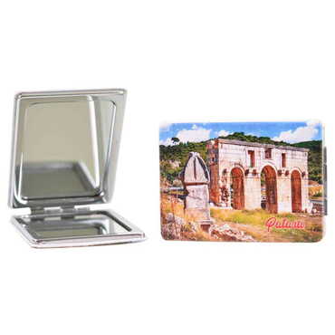 Patara Themed Customised Uv Printed Rectangle Compact Mirror 85x62x11 mm - 3