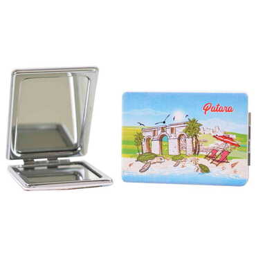 Patara Themed Customised Uv Printed Rectangle Compact Mirror 85x62x11 mm - 4