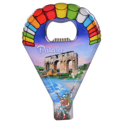 Patara Themed Parachute Shaped Metal Magnetic Opener 113x75 mm - 4