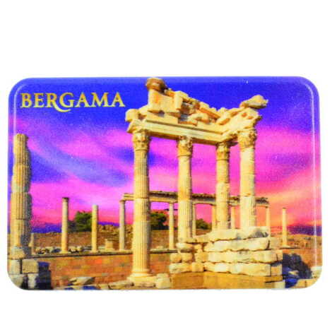 Pergamon Themed Customised UV Printed Plastic Base Rectangle Fridge Magnet 80x50 mm - 9