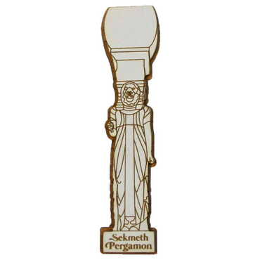 Pergamon Themed Wooden Engraved Souvenir Fridge Magnet - 10