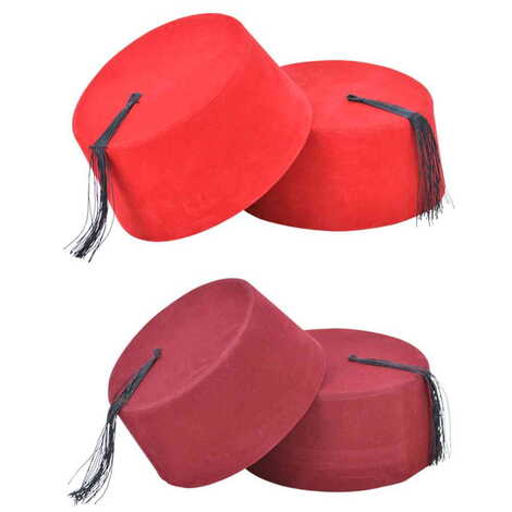 Plain Red Fez - 2