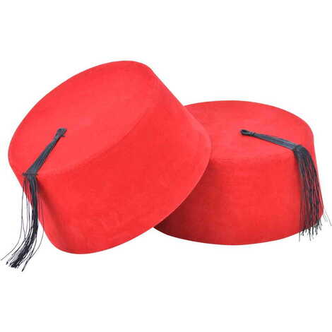 Plain Red Fez - 3