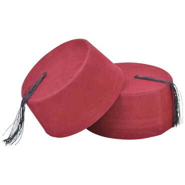 Plain Red Fez - 4