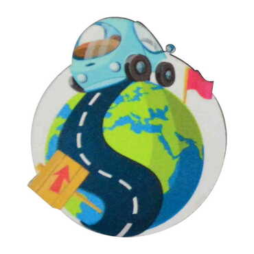 Planet Themed Wooden Customised Badge Pin - 4