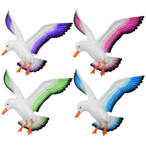 Polyester 3D Triple Seagull Wall Hanging Decor - 8