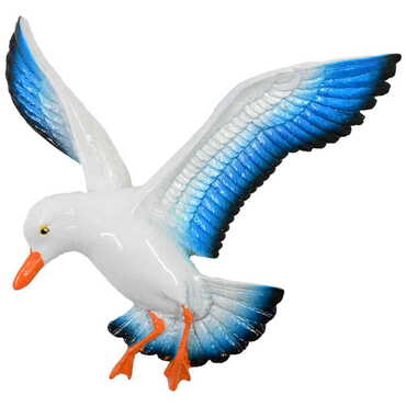 Polyester 3D Triple Seagull Wall Hanging Decor - 9