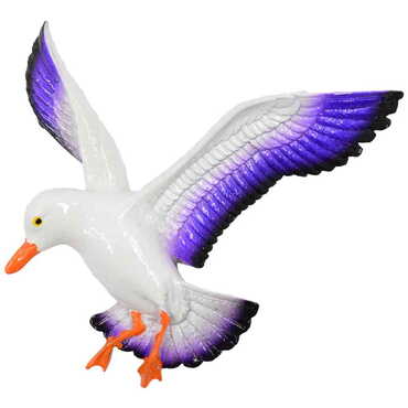 Polyester 3D Triple Seagull Wall Hanging Decor - 10