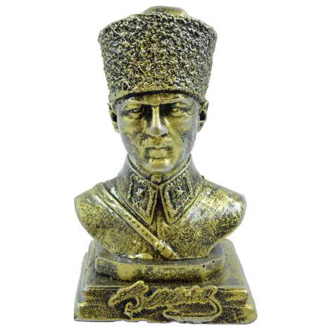 Polyester Ataturk Bust Figurine Small Size 88X160X88 Mm - 7