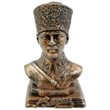 Polyester Ataturk Bust Figurine Small Size 88X160X88 Mm - 8