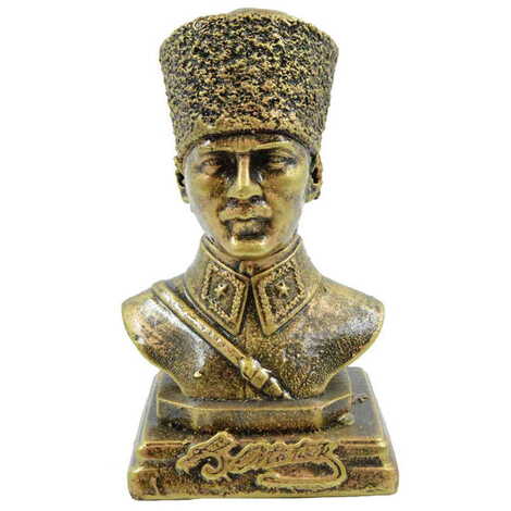 Polyester Ataturk Bust Figurine Small Size 88X160X88 Mm - 9